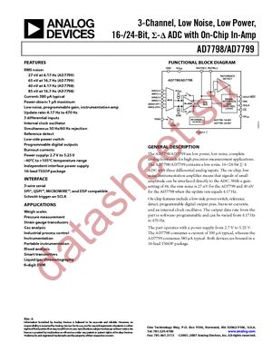 AD7799BRUZ datasheet  